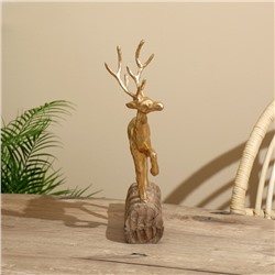 Сувенир «Олень», 26.5×13×36 см, полимерная смола, манговое дерево