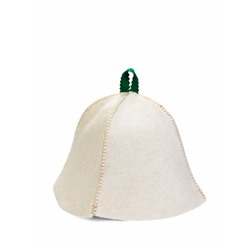 Шапка для бани и сауны, с нашивкой «С лёгким паром», шерсть овечья 50%, «Добропаровъ»