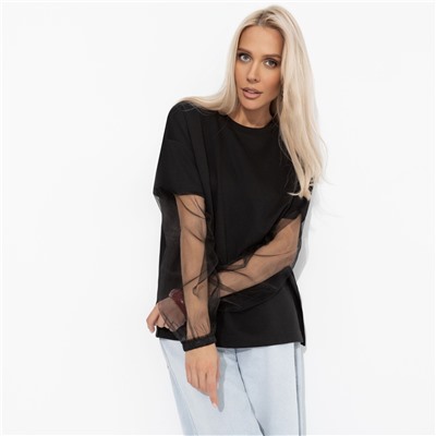 Футболка с акцентными рукавами, Модный бунт