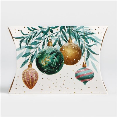 Коробка подарочная новогодняя складная «Счастливого Нового года», 11×8×2 см