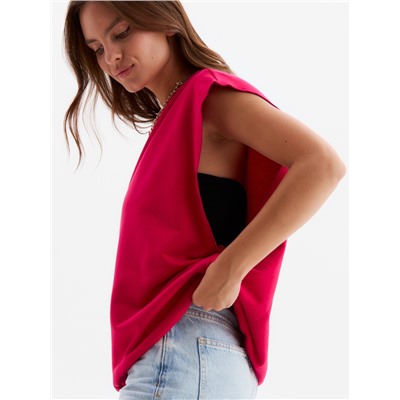 Жилет женский MINAKU: Casual Collection, фуксия, размер 50-52