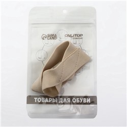 Корректор - разделитель для большого пальца, на манжете, S (35 - 39) р-р, бежевый