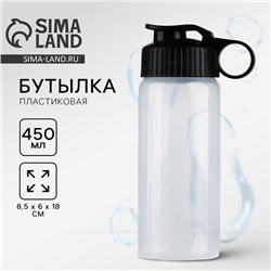 Бутылка для воды пластиковая «Вид 1», 450 мл