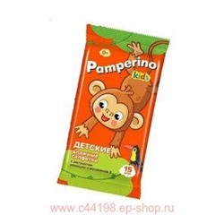 Салфетки Памперино кидс детские с алоэ вера N 15
