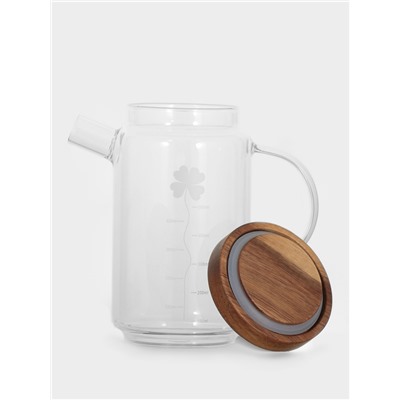 Кувшин для воды с крышкой «Эко. Флора», 650 мл, 9×16 см, стекло