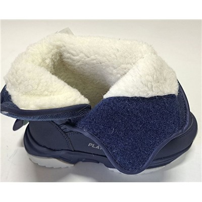 65-0160B син Сапоги зима для девочек (30-35)/12