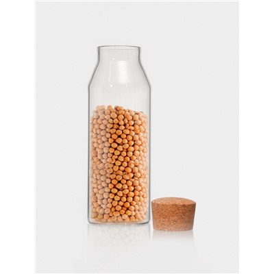 Графин «Эко», 1.3 л, 9×25 см, с пробковой крышкой, стекло, прозрачный