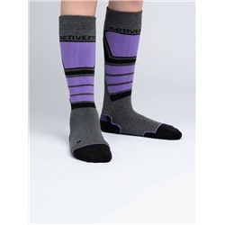 Термоноски трикотажные для девочек (высокие махровые)