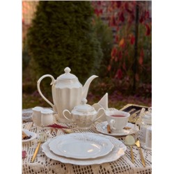 Заварочный чайник SL Home «Аманде», 1.5 л, 27.5×14×24 см, фарфор, белый