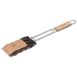 Решётка - гриль для сосисок maclay, 17×8.5 см, нержавеющая сталь, для мангала