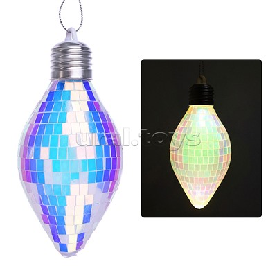 Новогоднее украшение зелёный, светящийся (14см)