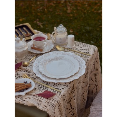 Тарелки SL Home «Аманде», d=27.5 см, набор 2 шт., фарфор, белые