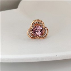 Брошь-значок с кристаллами Swarovski