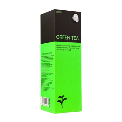 Диффузор ароматический NEON GREEN TEA, с палочками, аромат зелёного чая, для дома, 100 мл