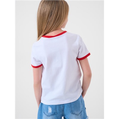 Фуфайка трикотажная для девочек (футболка)