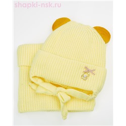 02-82-M Комплект для девочки флис (шапка+снуд) (48-50)