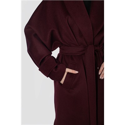 01-12144 Пальто женское демисезонное (пояс)