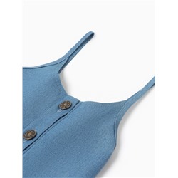 Сарафан для девочки MINAKU: Jeans collection, голубой, рост 152 см