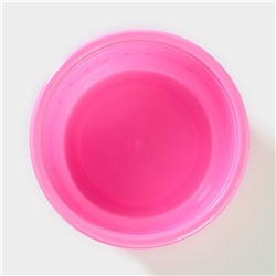 Контейнеры для еды с клапаном Доляна «Горошек», набор 3 шт.: 300/600/900 мл, пластик, круглые, розовые