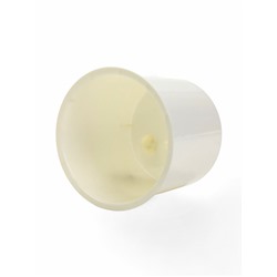 Кашпо для цветов Genius, 2.5 л, d=15.7 см, h=15.6 см, пластиковое, со вставкой, бежевое