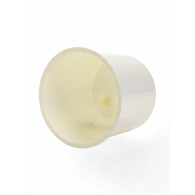 Кашпо для цветов Genius, 2.5 л, d=15.7 см, h=15.6 см, пластиковое, со вставкой, бежевое