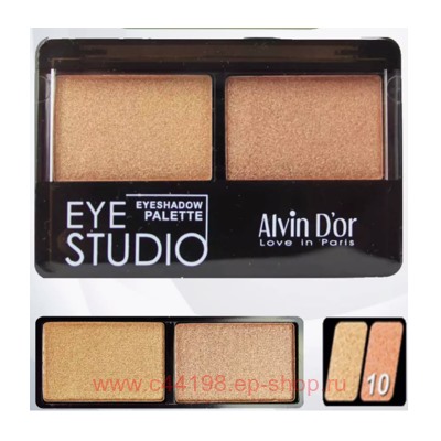 Alvin D`or Тени для век двойные Eye Studio тон 10 AES14