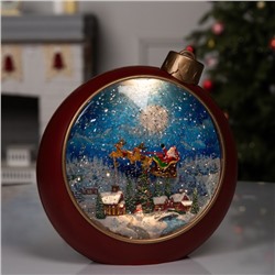 Фигура светодиодная «Ночные огни», 20.9×21.3×8.5 см, музыка, батарейки ААх3 (не в комплекте), USB, свечение тёплое белое