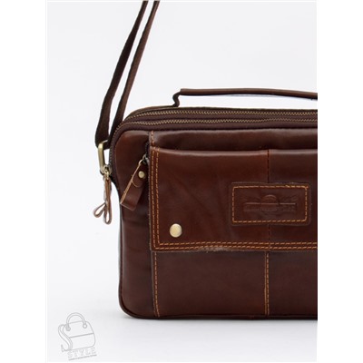 Сумка мужская кожаная 9129TR d.brown Tough Ruder