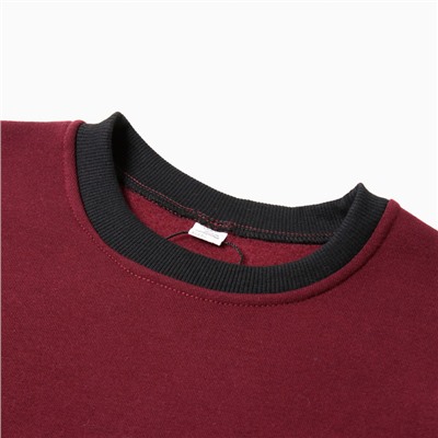 Свитшот мужской НАЧЁС, цвет бордо, размер 56