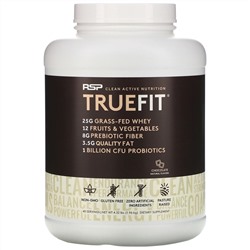 RSP Nutrition, TrueFit, сывороточный протеиновый коктейль из экологически чистых ингредиентов, шоколад, 1,92 кг (4,23 фунта)