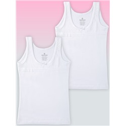 4548-01 Майка для девочек белая (BAYKAR)