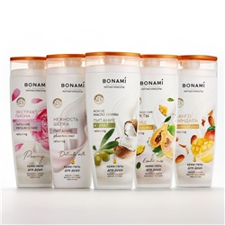 Гель для душа женский, 250 мл, аромат оливы и кокоса, BONAMI
