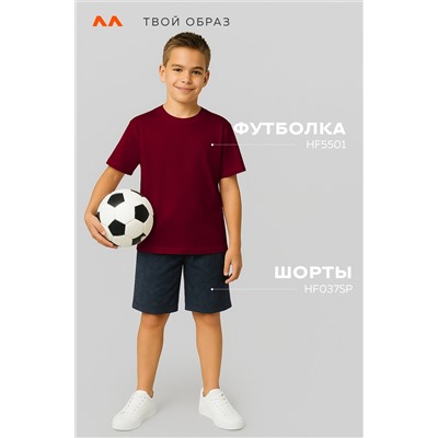 Детская однотонная футболка Happyfox