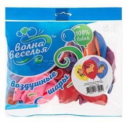 Шар (12''/30 см) Капибары, Ассорти, пастель, 1 ст, 25 шт.