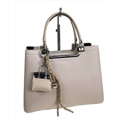 Женская сумка из искусственной кожи, цвет молочно-бежевый