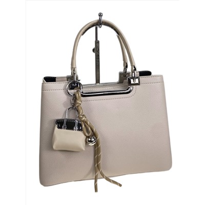 Женская сумка из искусственной кожи, цвет молочно-бежевый