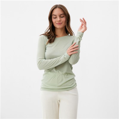 Лонгслив женский KAFTAN: Basic line, оливковый, размер 40-42