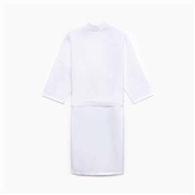 Халат вафельный мужской Экономь и Я рукав 3/4 цвет белый размер 50-52, 100% хлопок, 200 г/м²