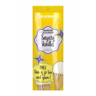 SuperTan Мерцающий ускоритель загара с маслами конопли и какао / Sugary Vanilla, 15 мл KRISTALLER, 1127148
