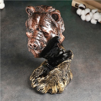 Подставка для бутылки «Медведь», гипс