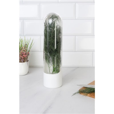 Контейнер для хранения зелени в холодильнике 25 см, пластик / 881-010 /