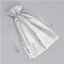 Мешочек подарочный парча «Новогодний лес», 16×24 см