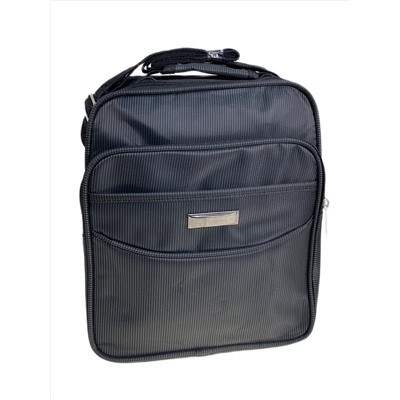 Сумка мужская  текстильная, цвет  черный