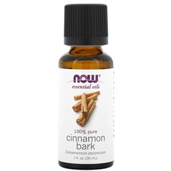 Now Foods, Essential Oils, эфирное масло коры корицы, 30 мл (1 жидк. унция)