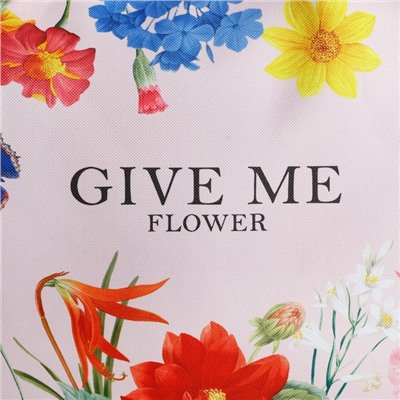 Сумка женская пляжная Give me flower, 47×37×13.5 см