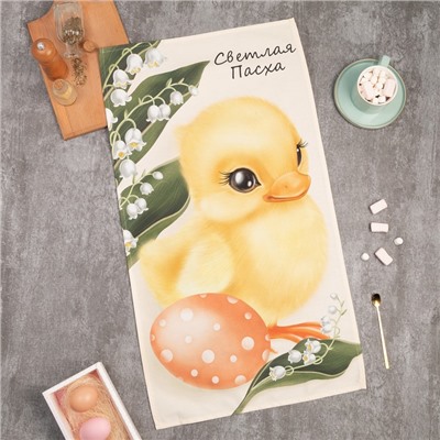 Полотенце Этель «Милый утёнок» 40×70 см, 100% хлопок, саржа 190 г/м²