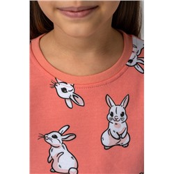 Хлопковая пижама для девочки из футера с начесом Happyfox