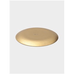 Тарелка подстановочная Magistro Brown Marble, d=33 см, стекло, коричневая