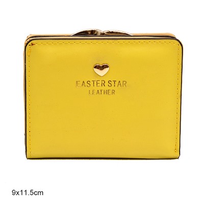 Портмоне 9*11.5 см лимонный / C078-2B /уп.10/100/ А