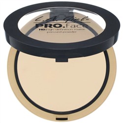 L.A. Girl, Компактная пудра для лица Pro Face HD, матирующая, оттенок Creamy Natural, 7 г